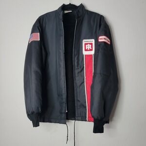 Great Lakes Sportswear Vintage 70s Racing Team fleece lined‎ Jacket Union USA M